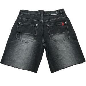 South Pole Y2K Skate Black Jean Shorts